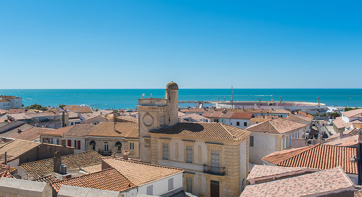 Vue sur Sainte Maries de La Mer